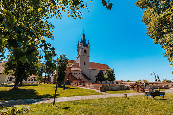 A középkori erőd Mures