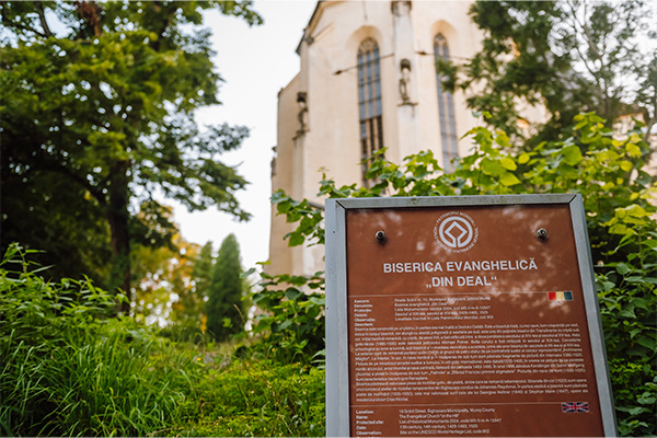 Kirche auf dem Hügel in Schäßburg