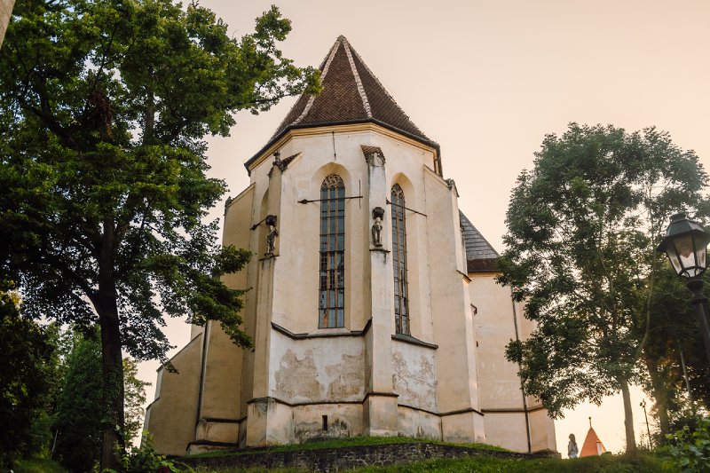 Kirche auf dem Hügel in Schäßburg